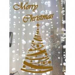 Polka Dot Design Christmas Tree Window Wall Art Sticker
