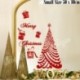 Small Luxury Merry Christmas Tree Window Wall Art Sticker