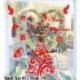 Merry Christmas Tree & Angel Window Wall Art Sticker